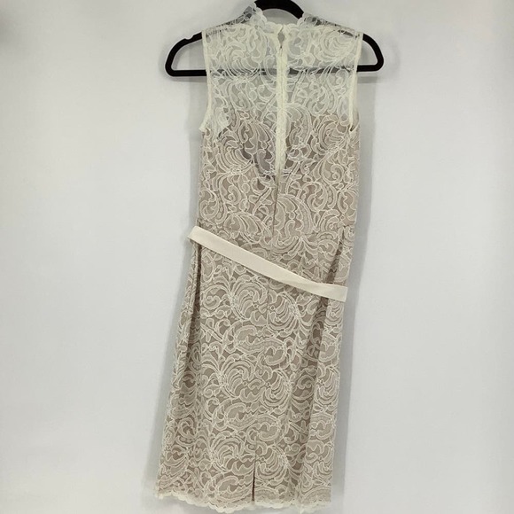 Dessy Collection Size 8 Sleeveless Lace V-Neck Cocktail Dress $250 msrpI23-4 - Picture 4 of 9
